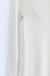 SWAYING/KNIT Water Soluble Wool Lapel SW22AW1T14 White PS50